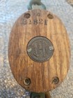 U-w Double Wood Metal Pulley  Vintage