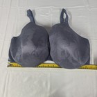 Cacique Light Purple Floral Lace Full Coverage Underwire Bra 40g Logo Straps