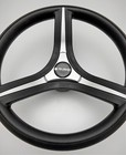 Brenta Black   Silver Golf Cart Steering Wheel For Club Car Precedent