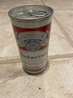 10 Ounce Straight Steel Bottom Opened Pull Tab Budweiser Beer Can Puerto Rico