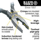 Klein Tools 12098 High Leverage Universal Lineman 8-inch  Dark Blue