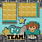 Cheer Premade Scrapbook Pages Paper Printed Layout Dbds