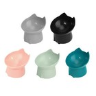 Elevated Cat Bowl Raised Tilted Anti Tip Pet Feeding Dish Neck Care