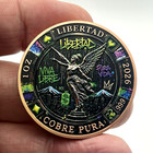 1 Oz  999 Copper Mexico Libertad Graffiti Poker 3d Coin Collectible Medal 40mm
