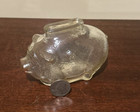 Vintage Anchor Hocking Marigold Amber Carnival Glass Mini Pig Piggy Coin Bank
