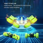Remote Control Car 4wd Kids Stunt Toy Vehicle Green Double Side Racing Rc Truck