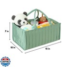 Pandaear Baby Diaper Caddy Organizer  Large Nursery Storage Basket With Handl
