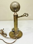 American Bell Telephone Company Antique 1910 Brass Rotary Candlestick Telephone
