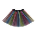 Tutu Skirt  Dance Party Ballet Fancy Rainbow Dress Petticoat Elastic 3 Layers