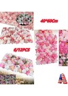Floral Backdrop Wedding Party Decor 6pcs Artificial Flower Wall Panels 60 40cm