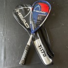Head Ti 170 Intellifiber Titanium Squash Racquet W  Case Blue Red Intelligence
