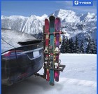 Tyger Auto Tg-rk1b707b Folding Hitch-mounted Ski snowboard Rack Fits 2  Or 1 25 