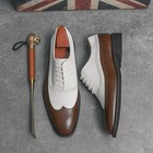 Men s Retro British Style Business Formal Leather Shoes Trendy Flats Dress Shoes