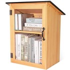 Outdoor Library Book Box - Double Free Literature Exchange Box 15 7x11x22 4