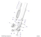 Polaris Spring 68-165   14 6  Matte Black  Genuine Oem Part 7044466-458  Qty 1