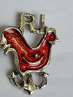 Ri Red Rooster Rhode Island Red Souvenir Lapel Pin