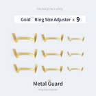 9 Pack Metal Ring Size Adjusters  Gold silver Ring Guards For Loose Rings