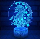 3d Led Table Lamp Night Light Kid Cartoon 7 Color Model Boy Gril Birthday Gift