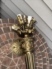 Antique 20    Large French Gilt Bronze Torch Sconce Solid Brass