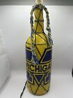 Michigan Inspired Hand Painted Lighted Wine Bottle Stained Glass Look Read Descr