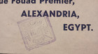 Palestine Cover 1941 2 Thomas Cook Jerusalem Censored To Alexandria Egypt 