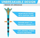 100 Pack Full Choice 3-1 4 Plastic Golf Tees Durable Stable Performance New