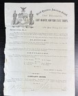1862 New York American Guard 71st Regiment - Signed Special   General Orders