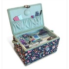 Prym Xl Sewing Basket Aqua Notions