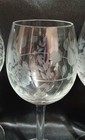 Etched 8 Oz Crystal Champagne cocktail Glasses  Elegant Set Of 4