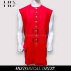 French   Indian War Blue Red Regimental Wool Coat   Waistcoat   Historical Dress