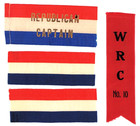 Civil War Gar     1893 10th Wrc Women s Relief Corps Convention Patriotic Ribbons