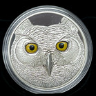 2017 Canada  15 Silver  in The Eyes Of The Great Horned Owl  - Ogp   Coa