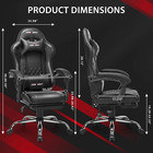 Jonpony Big And Tall 400lbs Gaming Chair  Ergonomic Design  Gamer Chair Pu Leath