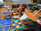 Melissa And Doug Puzzle World Wooden Track Bridges Roads Lot 90  Pieces