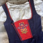 Gorgeous Blue Salzburger Dirndl Austrian Size 40 Oktoberfest