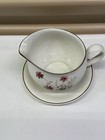Vintage Versatone Noritake Outlook Japan Round Gravy Boat W  Attached Underplate