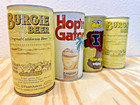 Burgie Hop n Gator Hawkeye Vintage 70 s Beer Cans - San Fran   Milwaukee Burgie