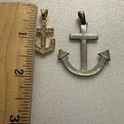 Vintage Nautical Ships Anchor Pendant Navy Naval Mariner Sailing Lot Of 2
