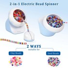 Clay Bead Spinner And Seed Spinner  2-in-1 Electric Blue