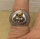 Vintage Hand Made Mack Bulldog Men s Ring Made Form A Service Pin Size 10