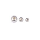 925 Sterling Silver Bicone Shape Beads Size 1 5x3mm-6x10mm Sold By Bag