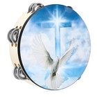 Dove Tambourines For Adults Church Christian Dance Tambourine Cross Double Row
