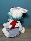 16  Disney Store Alice In Wonderland White Rabbit Plush Stuffed Bunny Glasses