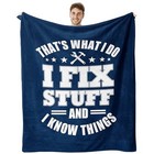 Birthday Gifts For Men  Funny Gag Gift - Throw Blanket 60 x50   blue  