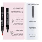 Hema Free Gel Nail Polish Pen Set 6 Pcs -nude Neutrals Series ideal Gift For    
