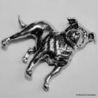 Staffordshire Bull Terrier Dog Pewter Pin Brooch -british Hand Crafted- Staffy