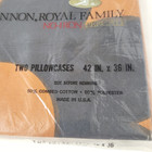 Cannon Royal Family Sunflower Pillowcases Nip Tan Brown   Black Flower Sealed