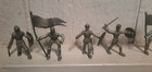 Vtg 1950s Marx Castle Play Set Early No Base Version Horse   Knights Lot Of 11 