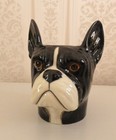 Quail Ceramics - French Bulldog Pencil Pot - Black And White