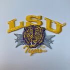 Lsu Tigers Vintage 1980s Official Ncaa Embroidered Iron-on Logo Patch  gold 